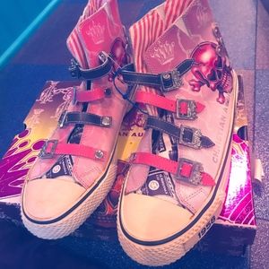 Christian Audigier Pink Skull Hi Tops 9